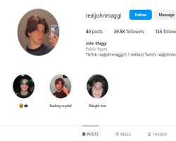 Besides TikTok, he also streams on Twitch and is active on Instagram.